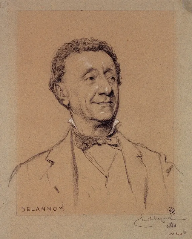 Portrait De Delannoy Acteur Du Palais Royal