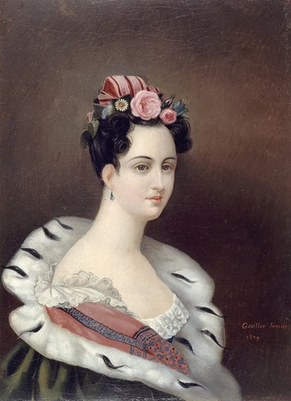 Portrait De Femme 21 Wall Art by Théophile Gautier - High-Resolution Digital Print