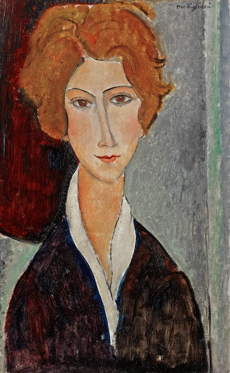 Portrait De Femme 26 Wall Art by Amedeo Modigliani - High-Resolution Digital Print
