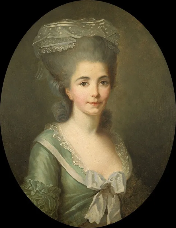 Portrait De Femme 8 Wall Art by Antoine Vestier - High-Resolution Digital Print