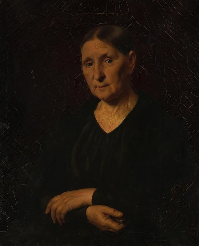 Portrait De Femme Bras Croises Wall Art by Féodor Pétrovitch Tchoumakoff - High-Resolution Digital Print