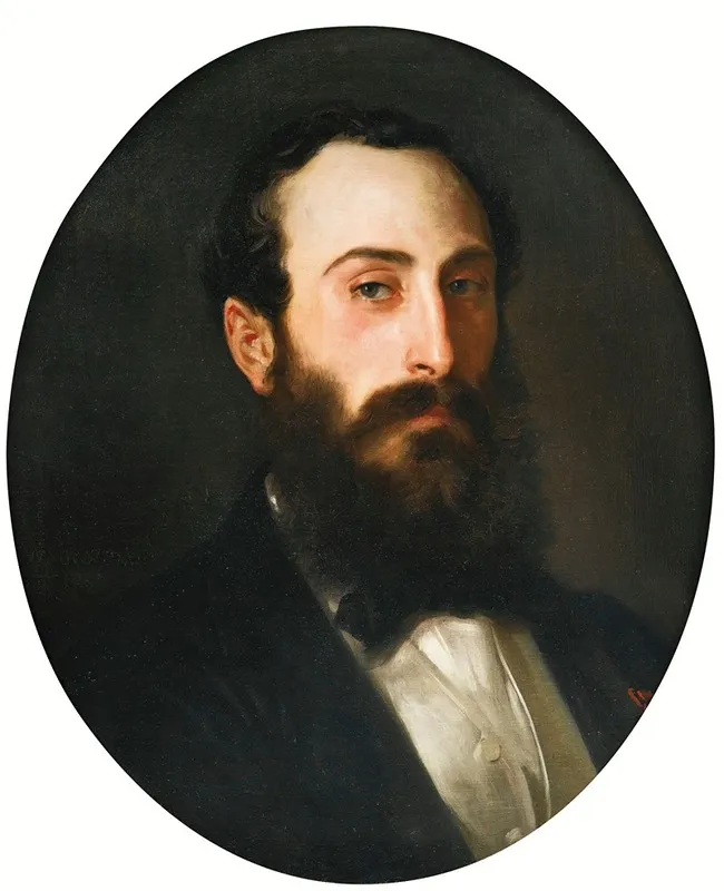 Portrait De Fernand Bartholoni Wall Art by William Bouguereau - High-Resolution Digital Print
