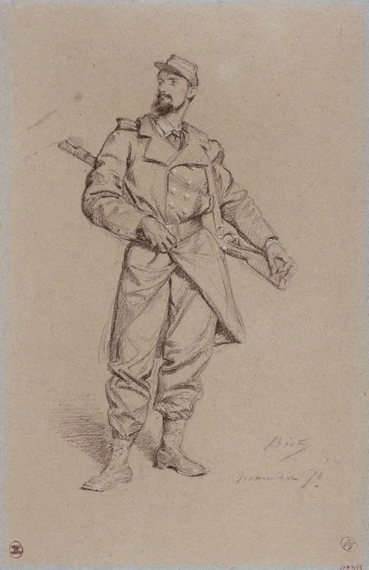 Portrait De G Clairin Artiste Peintre Pendant Le Siege De Paris