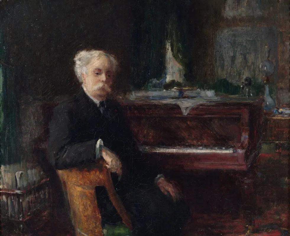 Portrait De Gabriel Faure 1845 1924 Compositeur Wall Art by Henry Farré - High-Resolution Digital Print
