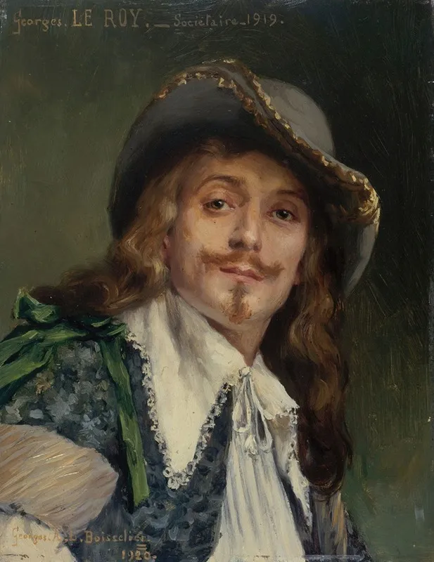 Portrait De Georges Le Roy 1885 1965 Wall Art by Georges Alexandre Lucien Boisselier - High-Resolution Digital Print