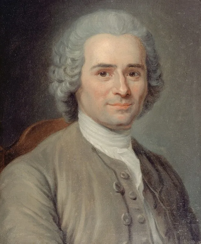 Portrait De Jean Jacques Rousseau 1712 1778 Ecrivain Et Philosophe Wall Art by Maurice-Quentin de La Tour - High-Resolution Digital Print