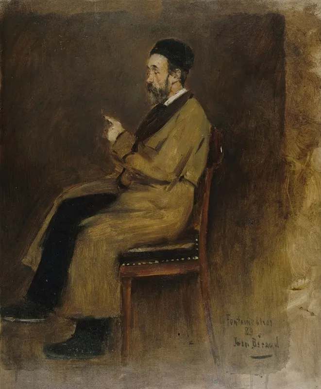 Portrait De Jean Jacques Weiss 1827 1891 Redacteur Au Journal Des Debats