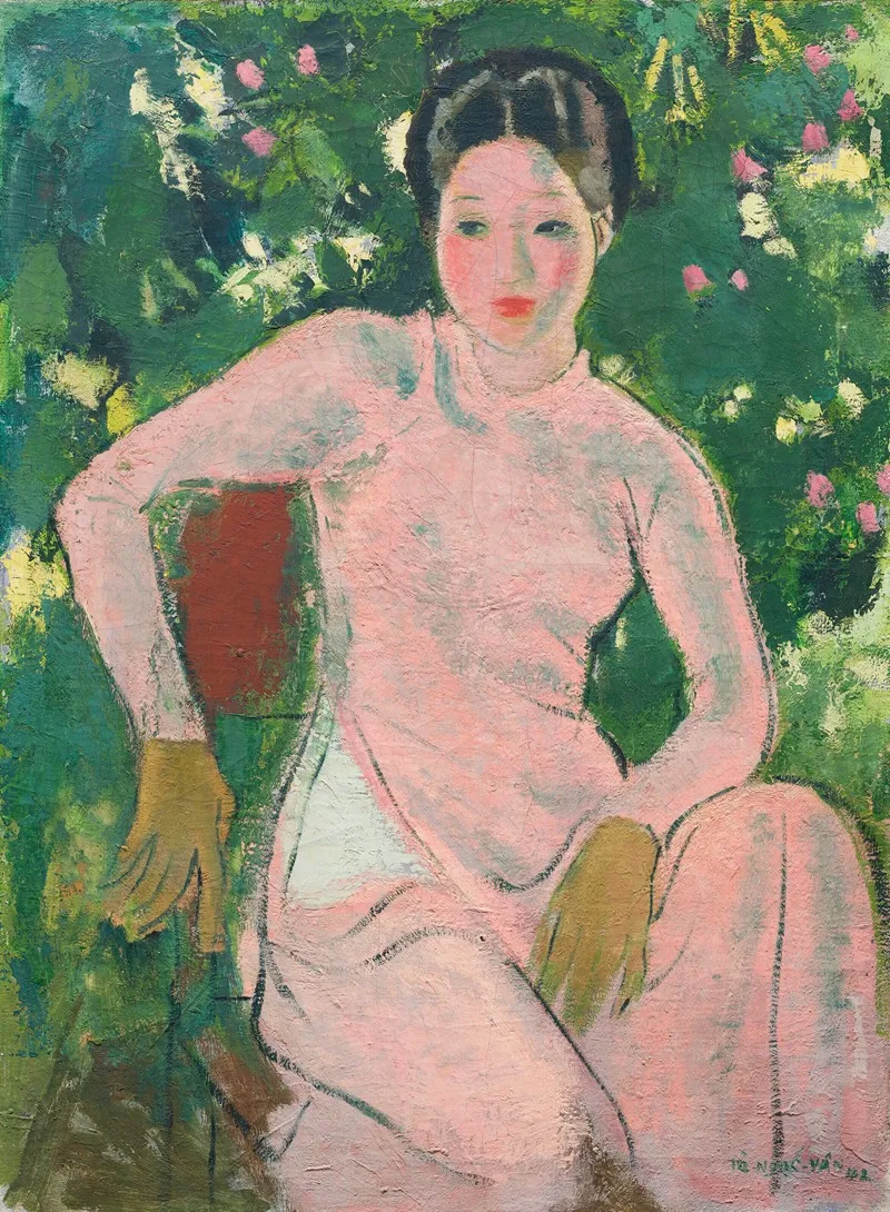 Portrait De Jeune Femme Portrait Of A Young Woman Wall Art by To Ngoc Van - High-Resolution Digital Print