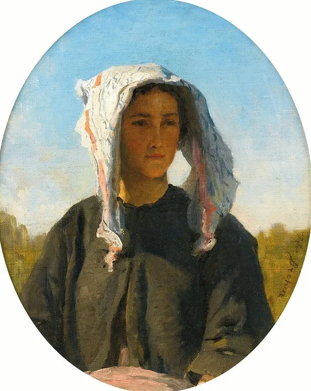 Portrait De Jeune Paysanne Bordelaise
