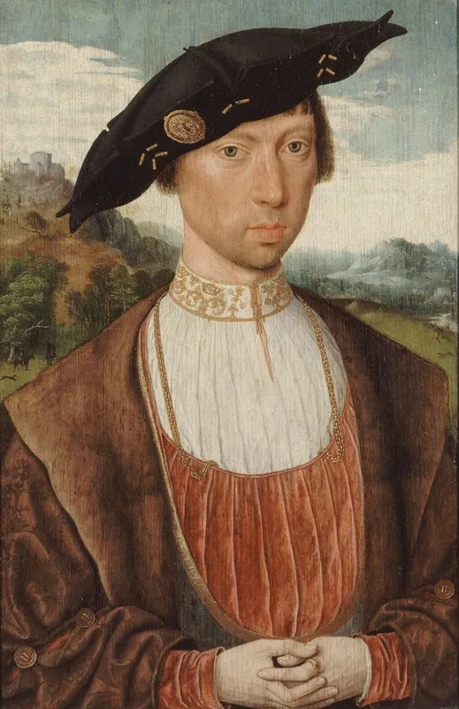 Portrait De Joost Van Bronkhorst Wall Art by Jan Jansz Mostaert - High-Resolution Digital Print