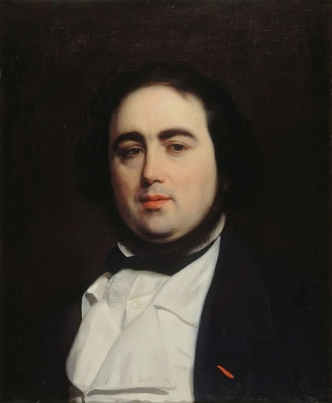 Portrait De Jules Janin 1804 1874 Ecrivain Et Critique Wall Art by Emile Champmartin - High-Resolution Digital Print