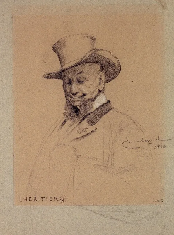Portrait De Lheritier Acteur Du Palais Royal