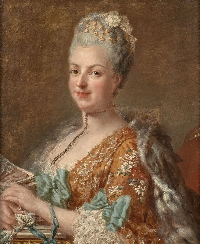 Portrait De Louise Honorine Crozat Du Chatel Duchesse De Choiseul 1735 1801 Wall Art by Anna Dorothea Therbusch - High-Resolution Digital Print