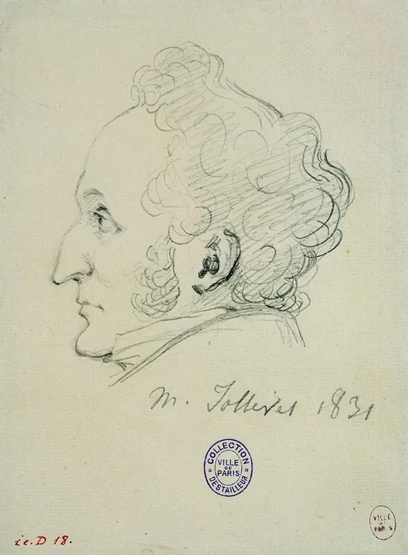 Portrait De M Jollivet Wall Art by Alexandre François Baudet-Dulary - High-Resolution Digital Print