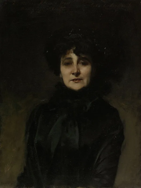 Portrait De Madame Allouard Jouan Wall Art by John Singer Sargent - High-Resolution Digital Print