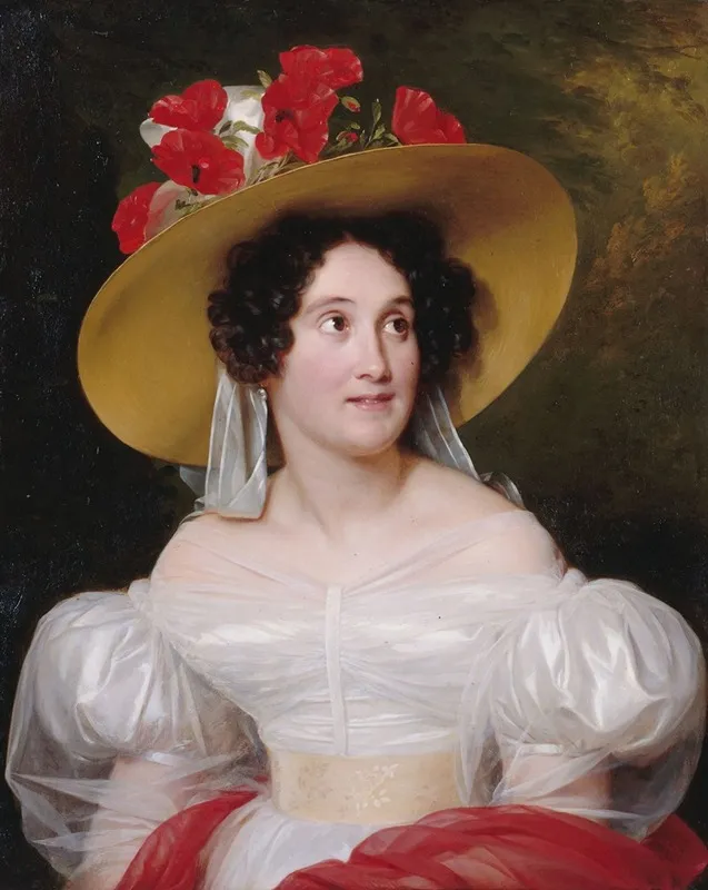 Portrait De Madame Arachequesne Wall Art by Louis Hersent - High-Resolution Digital Print