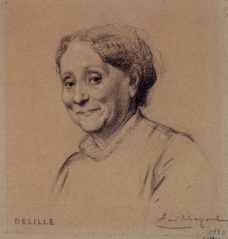 Portrait De Madame Delille Actrice Du Palais Royal