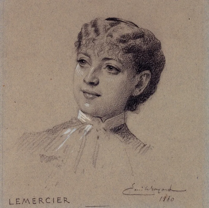 Portrait De Madame Lemercier Actrice Du Palais Royal