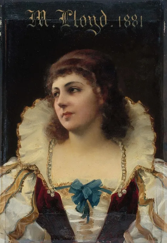 Portrait De Mademoiselle Lloyd Marie Emilie Jolly 1842 1897 Dite Societaire De La Comedie Francaise