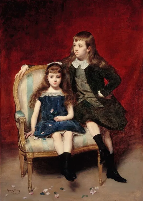 Portrait De Marguerite 1883 1973 Et Robert 1880 1956 De Broglie