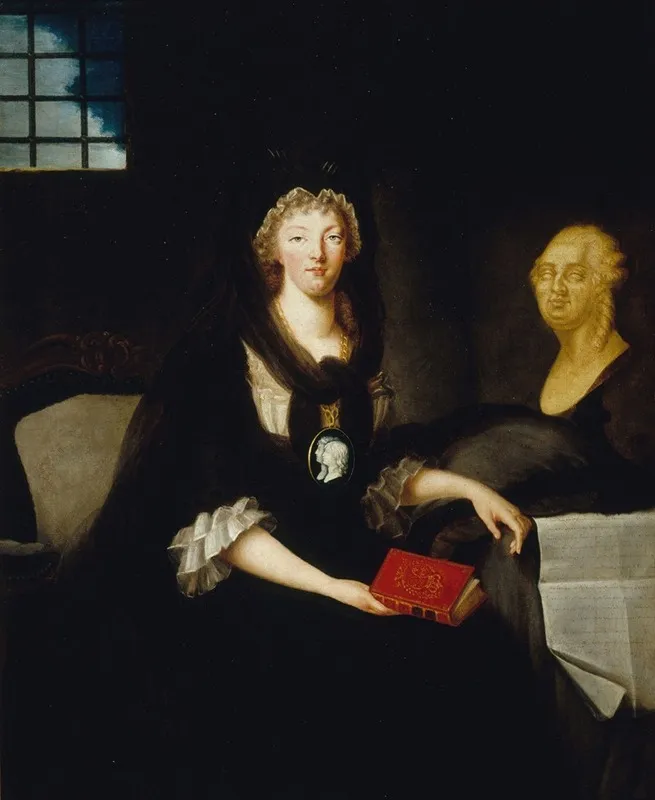 Portrait De Marie Antoinette Au Temple 2 Wall Art by Anne Flore Millet - High-Resolution Digital Print