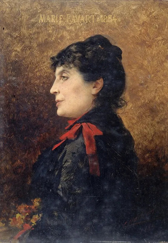 Portrait De Marie Favart 1833 1908 Societaire De La Comedie Francaise
