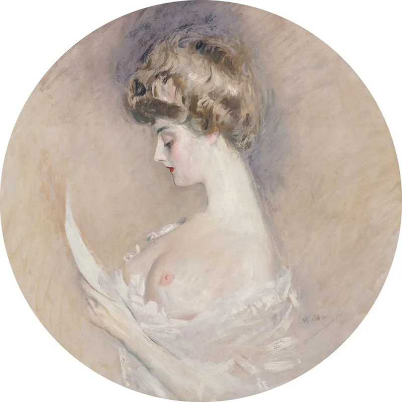 Portrait De Marthe Letellier Nee Fourton