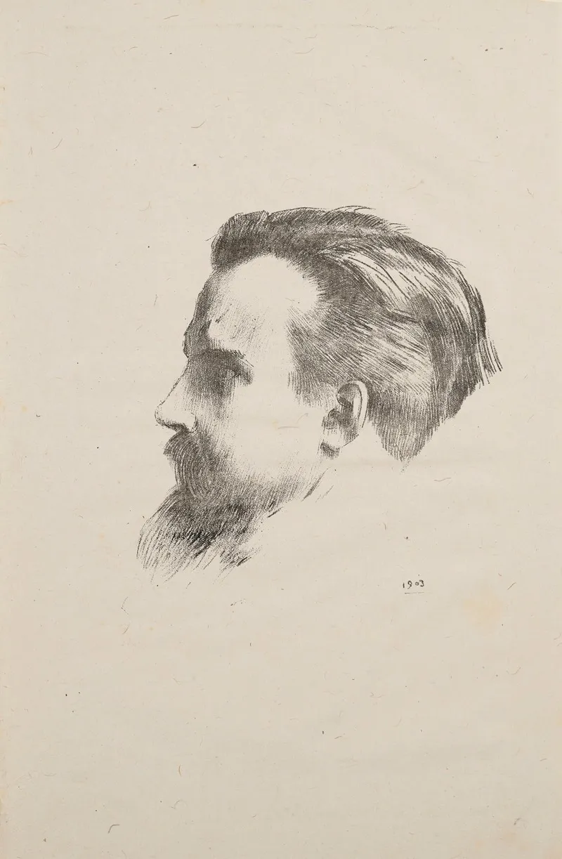 Portrait De Maurice Denis Wall Art by Odilon Redon - High-Resolution Digital Print