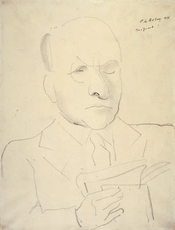 Portrait De Max Jacob Wall Art by Pierre de Belay - High-Resolution Digital Print