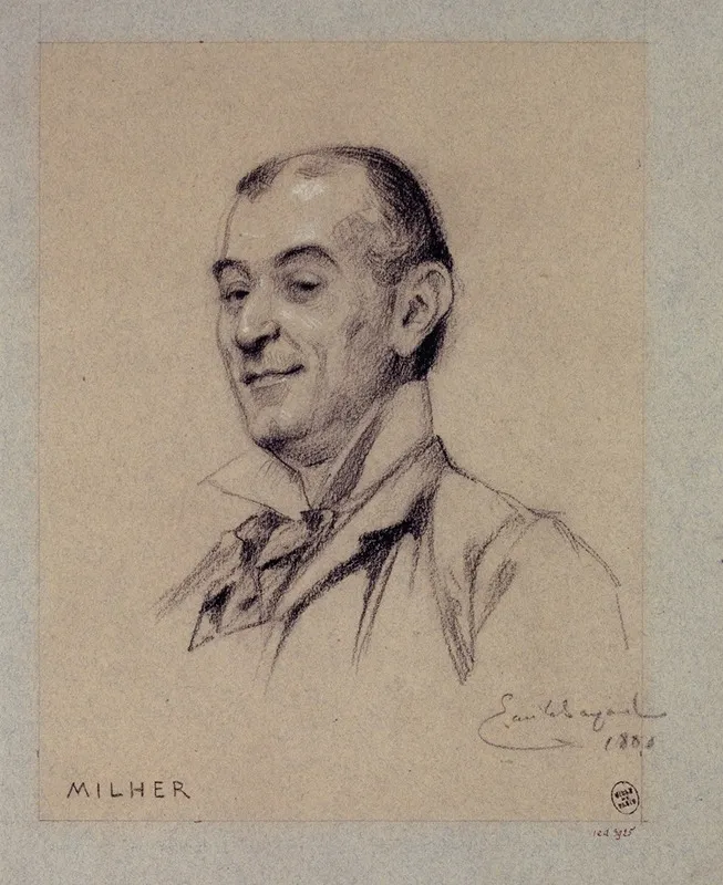 Portrait De Milher Acteur Du Palais Royal