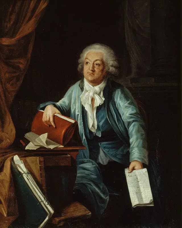 Portrait De Mirabeau 1749 1791 Dans Son Cabinet De Travail Wall Art by Laurent Dabos - High-Resolution Digital Print