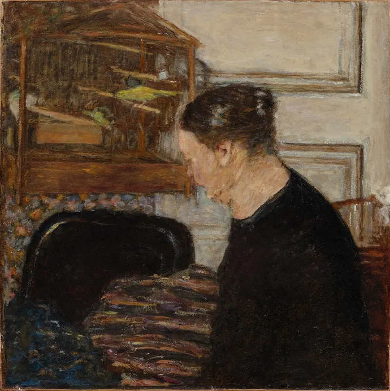 Portrait De Mme Frederic Mertzdorff Grand Mere De Lartiste Wall Art by Pierre Bonnard - High-Resolution Digital Print