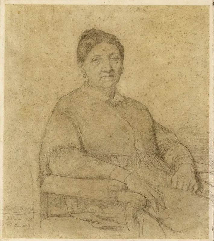 Portrait De Mme Paccini Mere De Me Paton