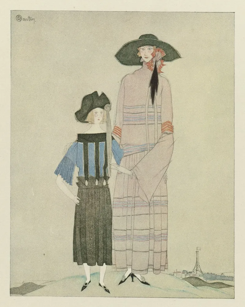 Portrait De Mme V R Et De Sa Fille Robes De Jeanne Lanvin