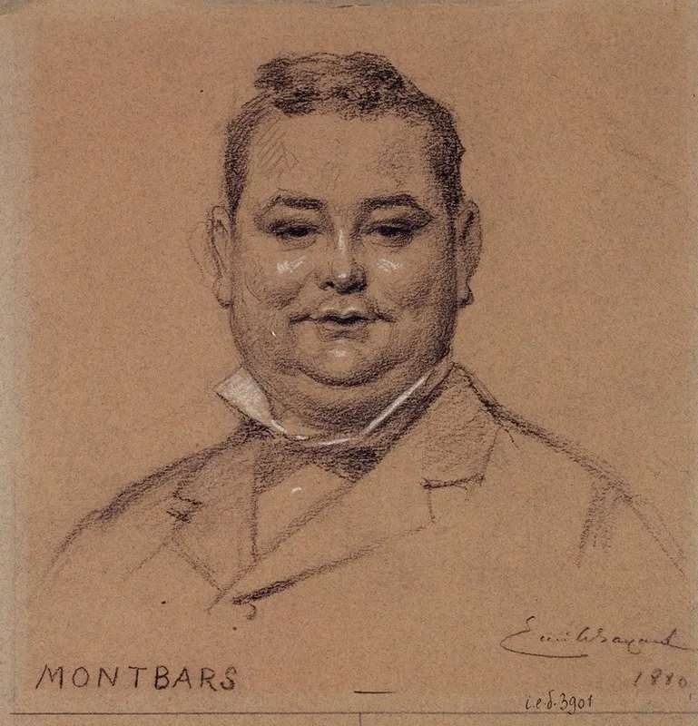 Portrait De Montbars Acteur Du Palais Royal