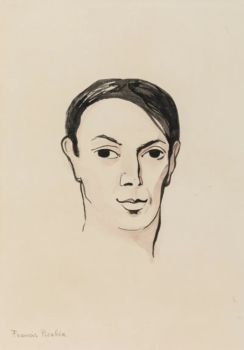 Portrait De Pablo Picasso Wall Art by Francis Picabia - High-Resolution Digital Print