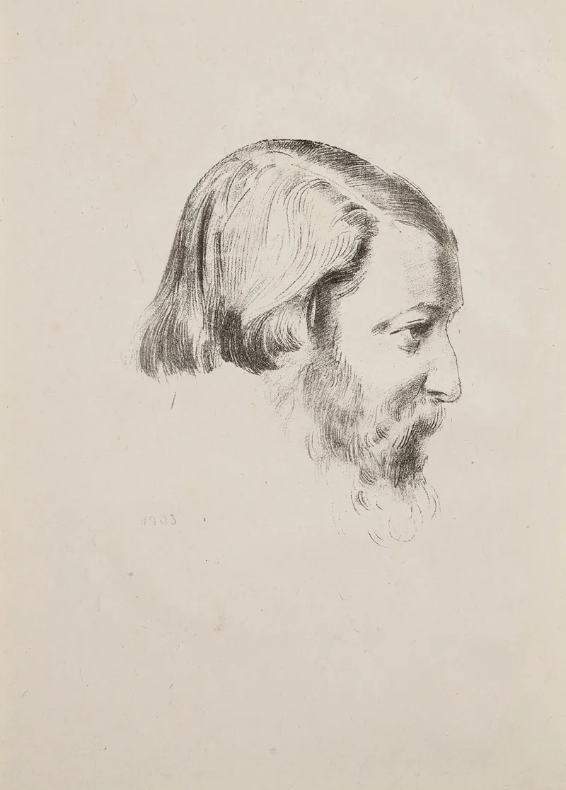 Portrait De Paul Serusier Wall Art by Odilon Redon - High-Resolution Digital Print