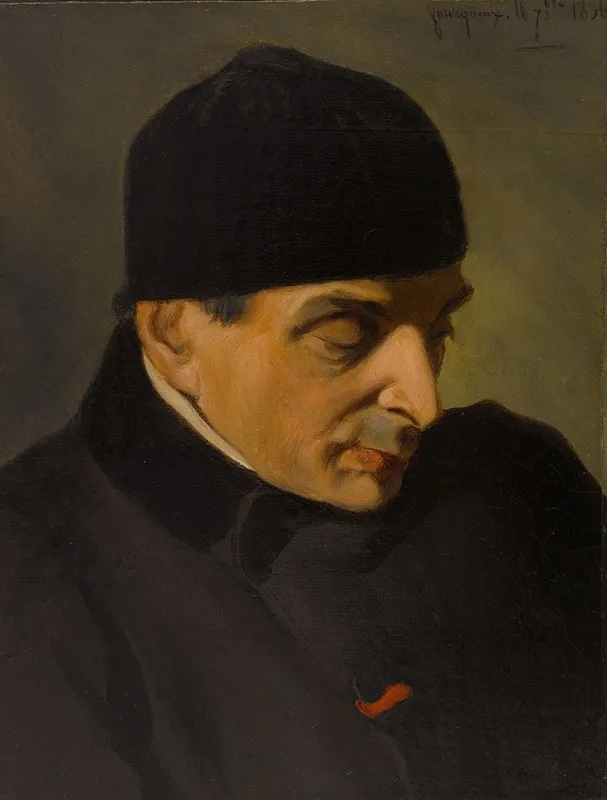 Portrait De Pierre Foucher Wall Art by Auguste de Châtillon - High-Resolution Digital Print