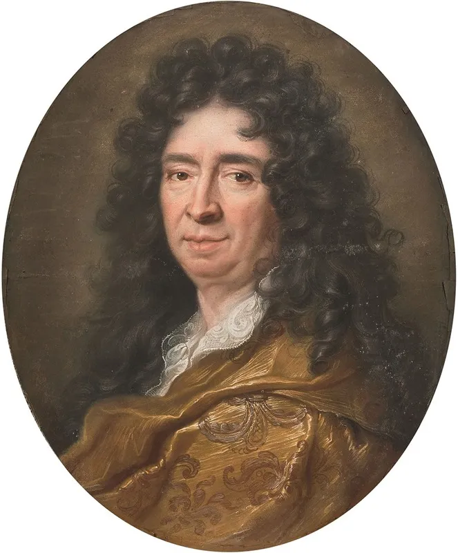 Portrait De Pierre Richelet Wall Art by Joseph Vivien - High-Resolution Digital Print