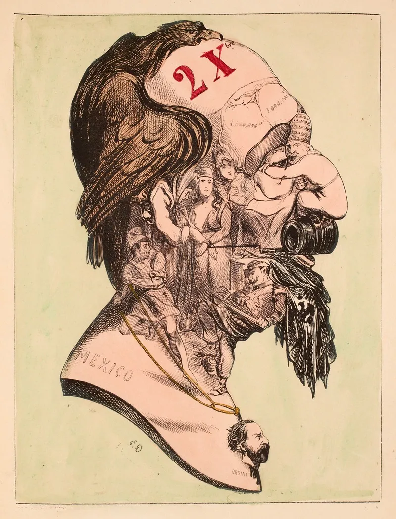 Portrait De Profil De Napoleon Iii A La Facon Wall Art by Anomymous - High-Resolution Digital Print
