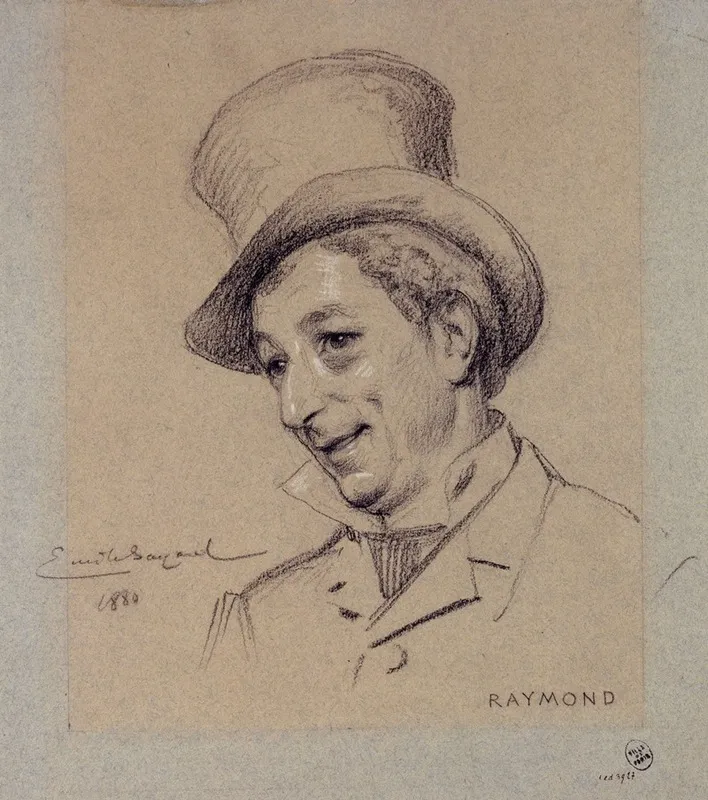 Portrait De Raymond Acteur Du Palais Royal