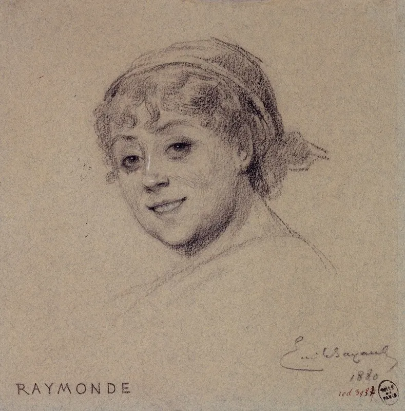 Portrait De Raymonde Actrice Du Palais Royal