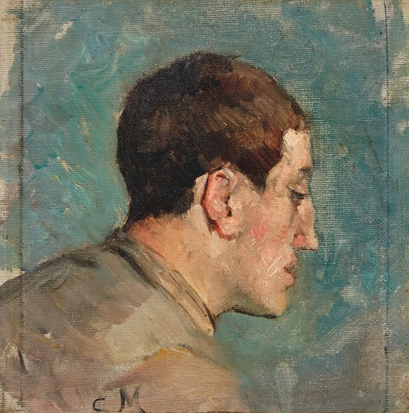 Portrait De Theo Van Rysselberghe Wall Art by Constantin Meunier - High-Resolution Digital Print