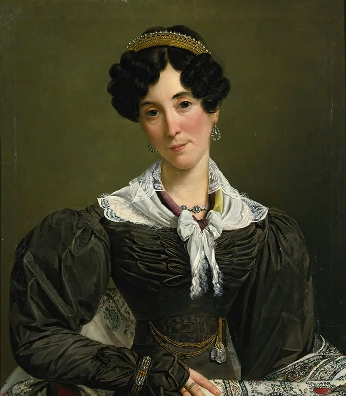 Portrait De Victoire Du Bois Wall Art by Jean Henri de Coene - High-Resolution Digital Print