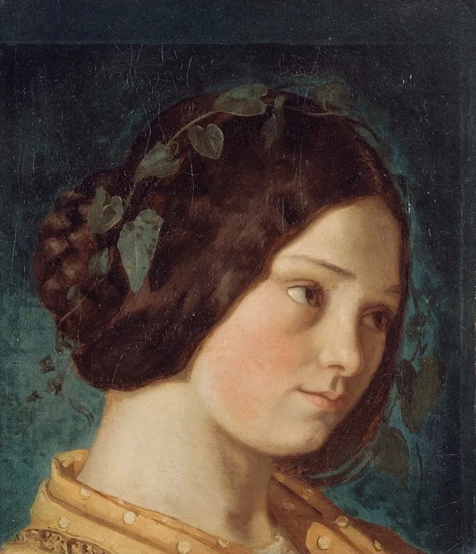 Portrait De Zelie Courbet Wall Art by Gustave Courbet - High-Resolution Digital Print