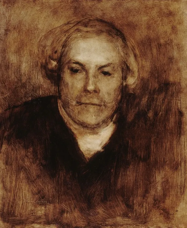 Portrait Dedmond De Goncourt 1822 1896 Ecrivain
