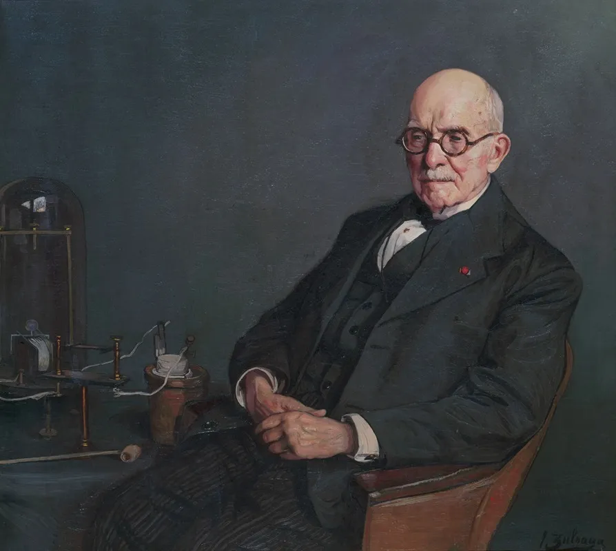 Portrait Dedouard Branly 1844 1940 Physicien