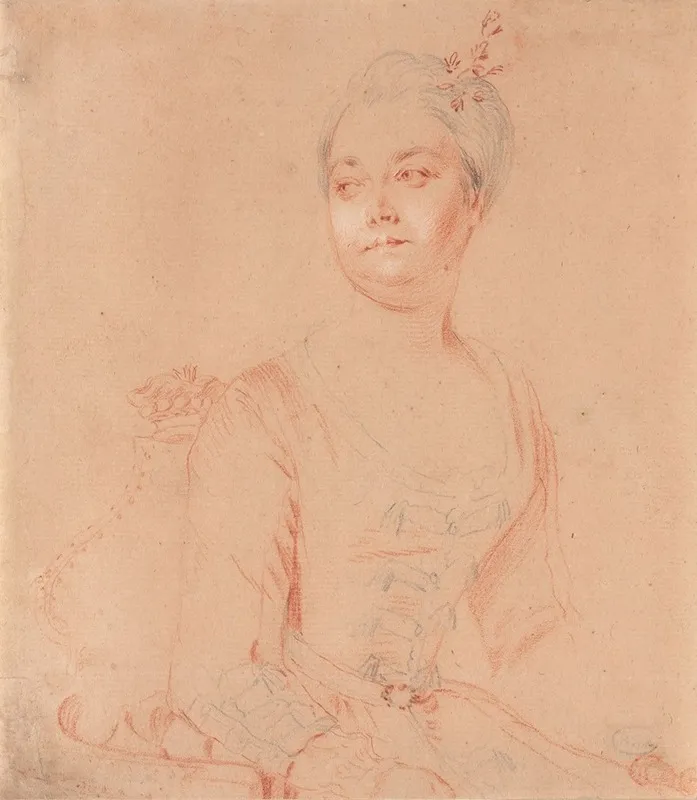 Portrait Deleanor Brownlow Vicomtesse Tyrconnel Wall Art by Philippe Mercier - High-Resolution Digital Print