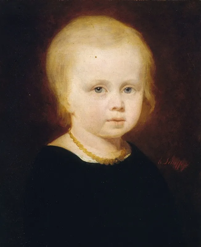 Portrait Denfant 4 Wall Art by Hendrik Scheffer - High-Resolution Digital Print