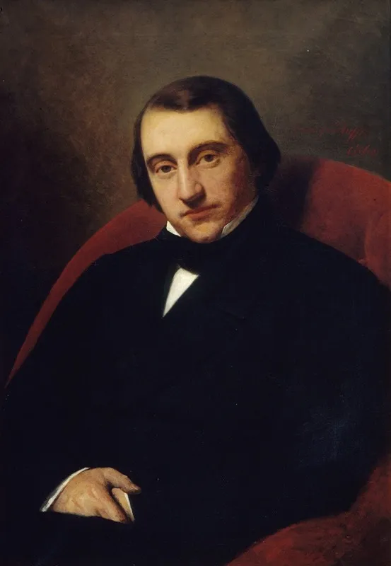Portrait Dernest Renan Wall Art by Hendrik Scheffer - High-Resolution Digital Print